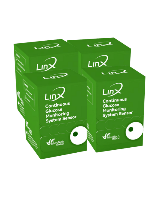 GluX glükóz monitorozó CGM szenzor 2 hónapos csomag (4db) - GluX